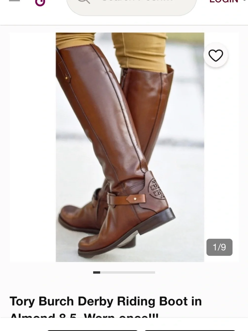 Tory Burch Derby Riding Boot